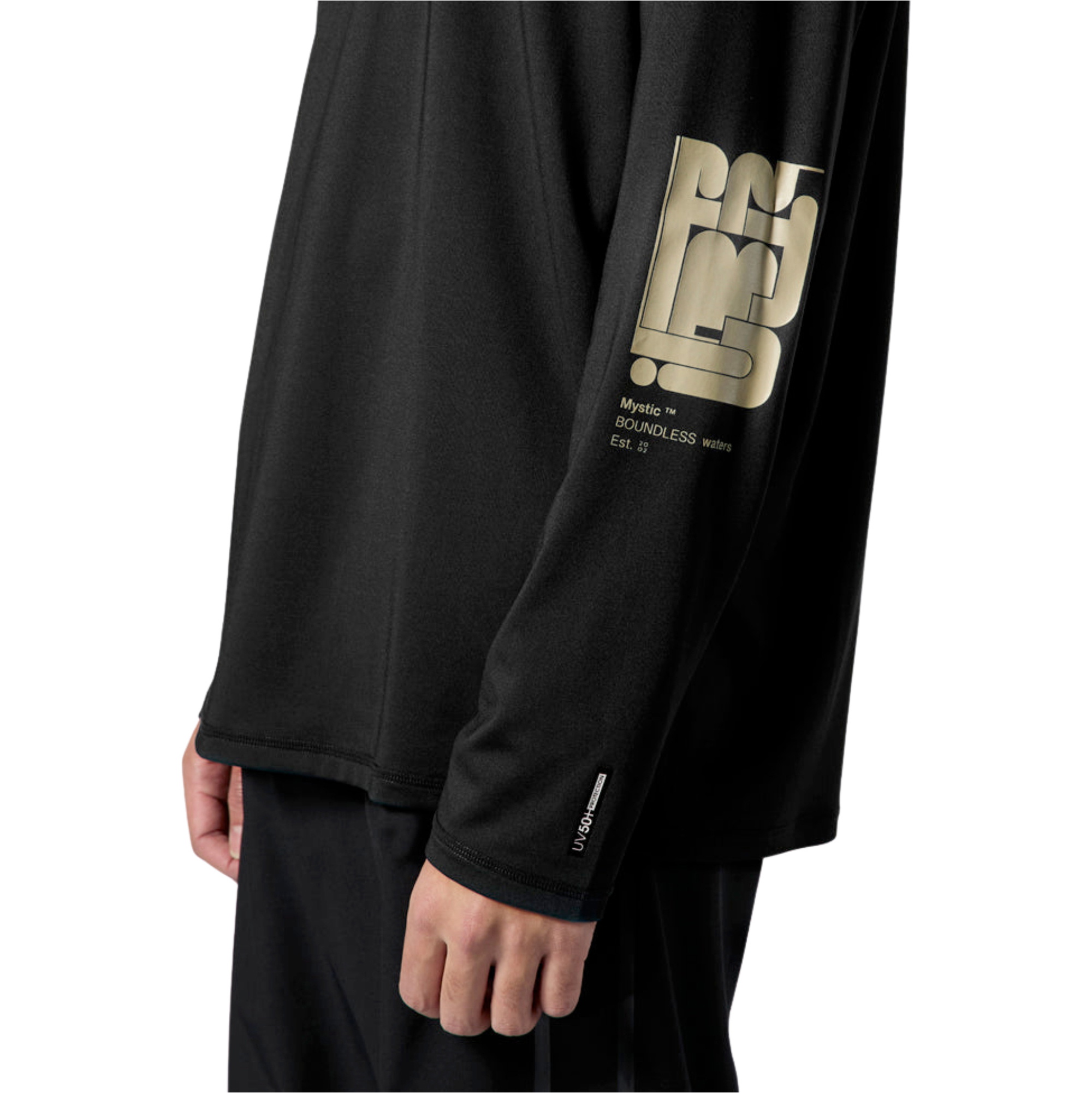 2026 Mystic M&auml;nner Boarding-Langarm-Lycra-Weste 35001.250760 - Black